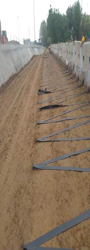 Railway track formation work in progress