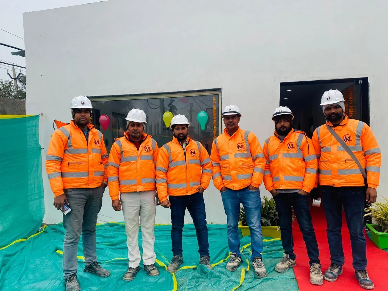 Site team at a facility inauguration